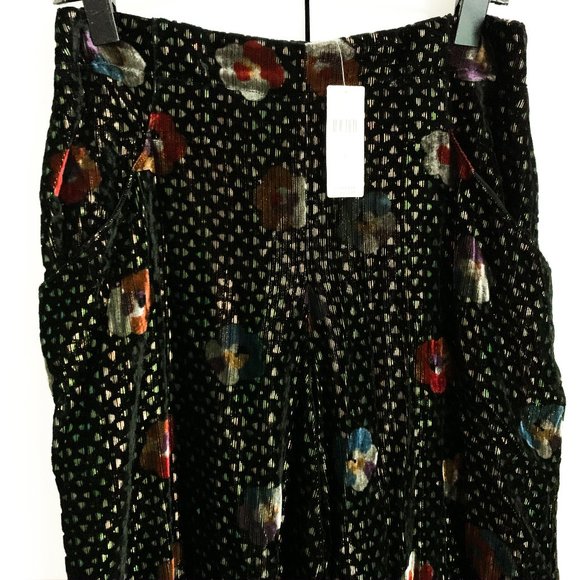 NWT anthropologie pasquette velvet wide-leg pants - Picture 10 of 14